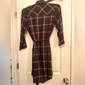 Women’s Plaid Dress w/belt and pockets